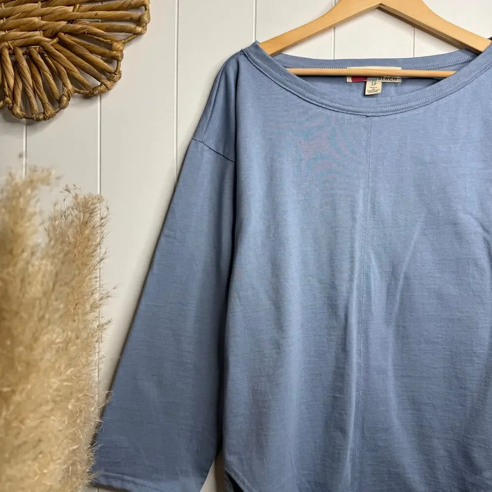 Free People pullover top cotton long sleeve shirt